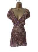 Papaya vintage przezroczysta tunika 18