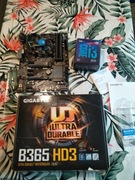 Płyta główna gigabyte B365 HD3 procesor I3-9100f 8GB RAM