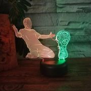 Lampka Led 3D dual color puchar prezent dla chłopca