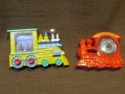 Miniaturowe gry: "ruletka" i "kółka na kijek"