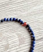 Bransoletka z lapisem lazuli i karneolem