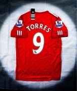 (M) Fernando Torres #9 Liverpool Czerwona Red DomowaHome Jersey Shirt 10/11