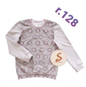 Nowa bluza dziewczęca w rozmiarze 128 produkt Hand Made 