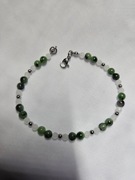 Bransoletka z kamieni szlachetnych - zoisyt z kamieniem księżycowym