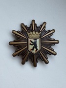 Odznaka Polizei Berlin Niemcy gwiazda na czapkę policja