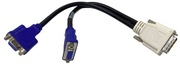 Rozdzielacz DVI-I męskie 28 pin na 2x VGA 15 pin damskie ozn.: 15963-02