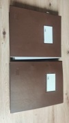 Dwa klasery kolekcjonerskie z znaczkami