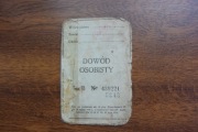 Dowód osobisty wydany Będzin 1936 rok