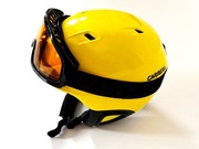 Dziecięcy Kask CARRERA 53-57cm z goglami UVEX w komplecie