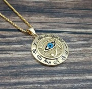 Łańcuszek z wisiorkiem Medalion Oko Horusa