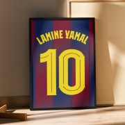 Plakat w ramce FC Barcelona Lamine Yamal