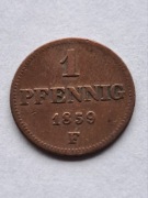SAKSONIA 1 FENIG 1859 F