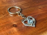 Brelok Brylantowe Serce, Piękny, Stylowy, Na Prezent