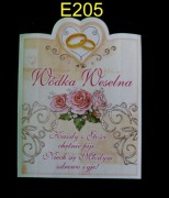 Etykiety na wódkę samoprzylepne – 100 szt. wz 205