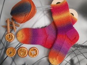 Skarpety wełniane robione na drutach
