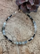 Kamienie bransoletka labradoryt noc Kairu srebro