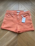 pomarańczowe bawełniane spodenki dziecięce Tommy Hilfiger / 176cm