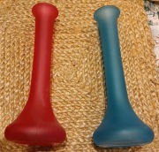 Wazoniki 25 cm chyba Ikea 2 sztuki szkło matowe