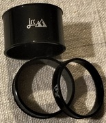 Podkładki pod mostek JRC -ultra light - 20+10+5+3 mm - czarne alu stan BDB 