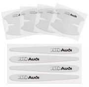 8x FOLIA ochronna - Naklejki pod klamki drzwi samochodu AUDI