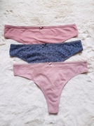 Bawełniane stringi Reserved 3 pary nowe