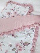 Róże. Zestaw do wózka, kołyski, kosza Mojżesza 