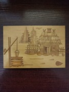 "Stara Zagroda II" widoczek na desce - PRL