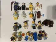 Zestaw 18 figurek LEGO + Niedźwiedź | Unikaty CMF, City, Akcesoria