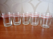Zestaw 5 literatek poj 100ml z czasów PRL