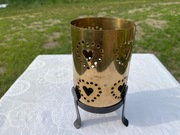 Swiecznik z blachy mosieznej