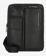 Torba na ramię Piquadro mod. RONNIE wys. 29 cm - skóra nauralna