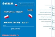 YAMAHA NIKEN GT 2024 KSIAZKA OBSLUGI INSTRUKCJA UZYTKOWNIKA j.POLSKI 