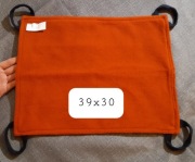 Hamak prostokąt polar tapicerska 39x30 szynszyla, koszatniczka, szczur