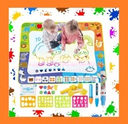 MATA WODNA DO MALOWANIA XXL 120x90 CM PIECZĄTKI PISAKI ELEGANCKIE PUDEŁKO