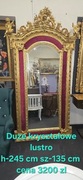 Kryształowe lustro zlote