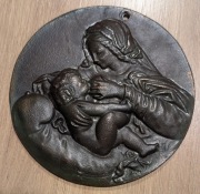 Ryngraf/medalion z metalu - średnica 14 cm