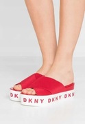 DKNY CRISTI klapki platforma red 38,5