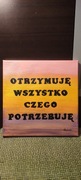 Obraz z afirmacją pozytywne myślenie Ręcznie 