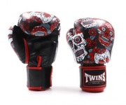 RĘKAWICE BOKSERSKIE TWINS SPECIAL 14oz – SKULL RED EDITION 