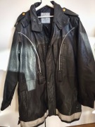 Skórzana kurtka motocyklowa szwedzkiej policji