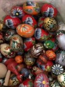 Pisanki drewniane ręcznie malowane 10 sztuk