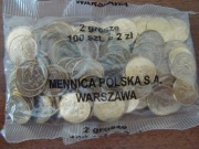 Saszetka 2 gr 2005r. woreczek, worek (100 szt.)