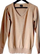 Cubus ładny męski sweter pulower M L XL beż orzechowy