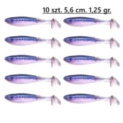 Przynęty wędkarskie gumy. komplet 10 szt. 5,6 cm. 1,25 gr.