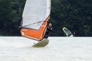 7.5 m2 simmer xtype żagiel windsurfingowy używany kompletny pędnik 7.5
