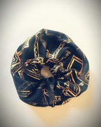 Gumka do włosów XXL czarno złota