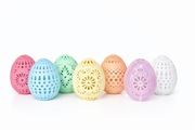 Jajka wielkanocne kolorowe 7 sztuk zestaw