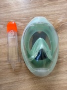 Subea Maska do snurkowania snorkeling S / M zielona