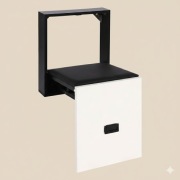 Składane krzesło/krzesełko ścienne LOFT do przedpokoju styl industrialny