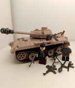 Czołg WW2 Panther z Klocków (472 ) 2 Figurki Żołnierzy z Akcesoriami